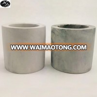 High quality waterproof white cement candle vessels with thick wall