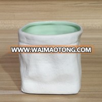 Factory supply  ceramic bag candle jar